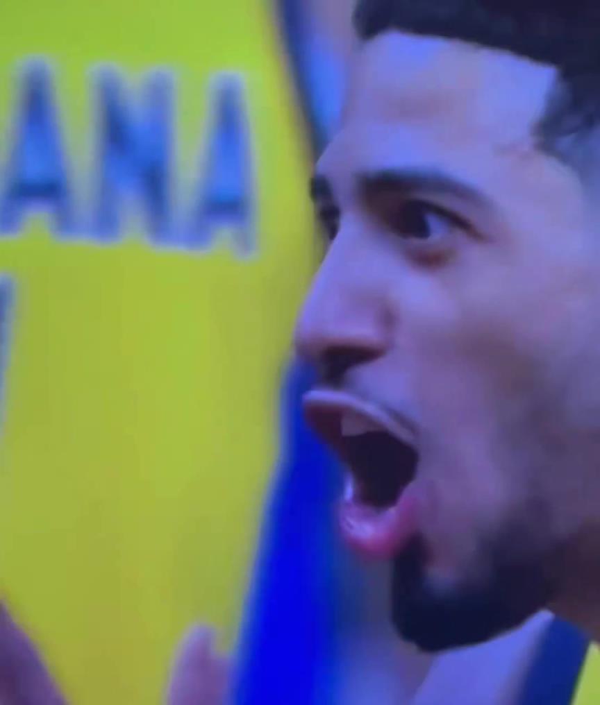 G4收获总决赛首个罚球!哈利伯顿兴奋大喊:他们吹了犯规!