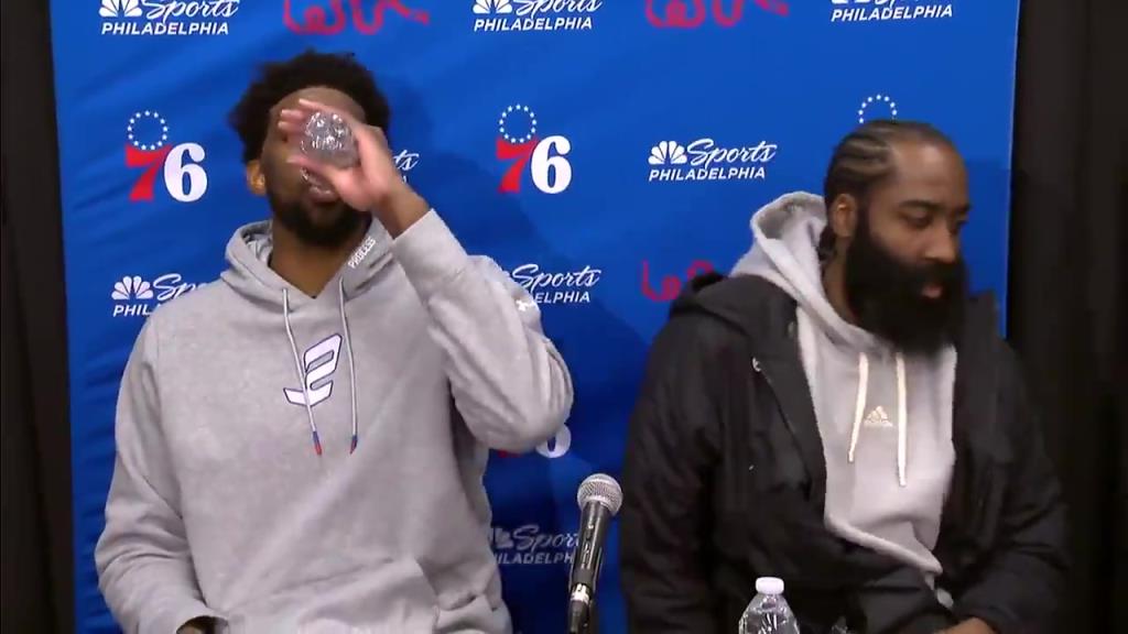 简直就像口服液啊!名场面:恩比德表演绝活,哈登满脸疑惑!