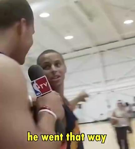 青春的气息!09年身为状元的格里芬,采访库里&哈登