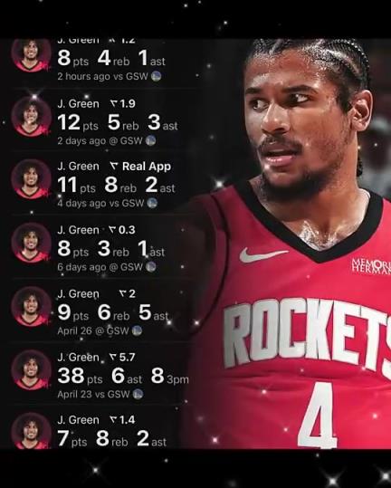 被交易也不奇怪!4场个位数!杰伦-格林季后赛之旅一言难尽啊…