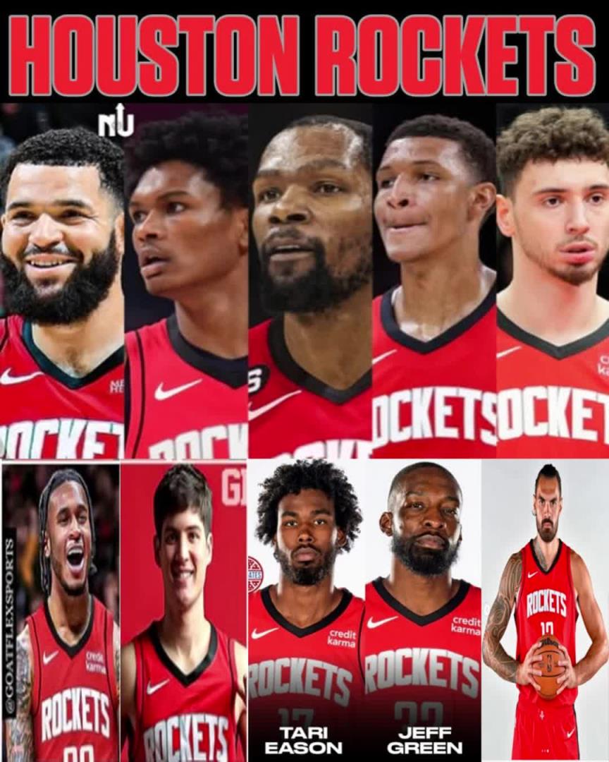 新赛季火箭的首发+替补!这阵容能否打过雷霆冲出西部呢?