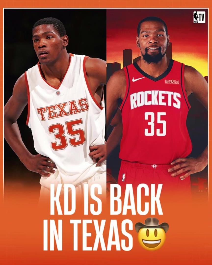 也算一种回归!杜兰特在大学后首次重返得克萨斯