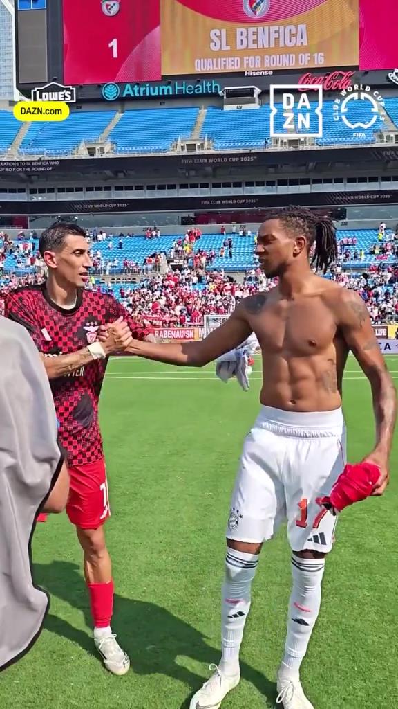 天使的魅力!拜仁球星奥利塞赛后主动找迪马利亚换球衣