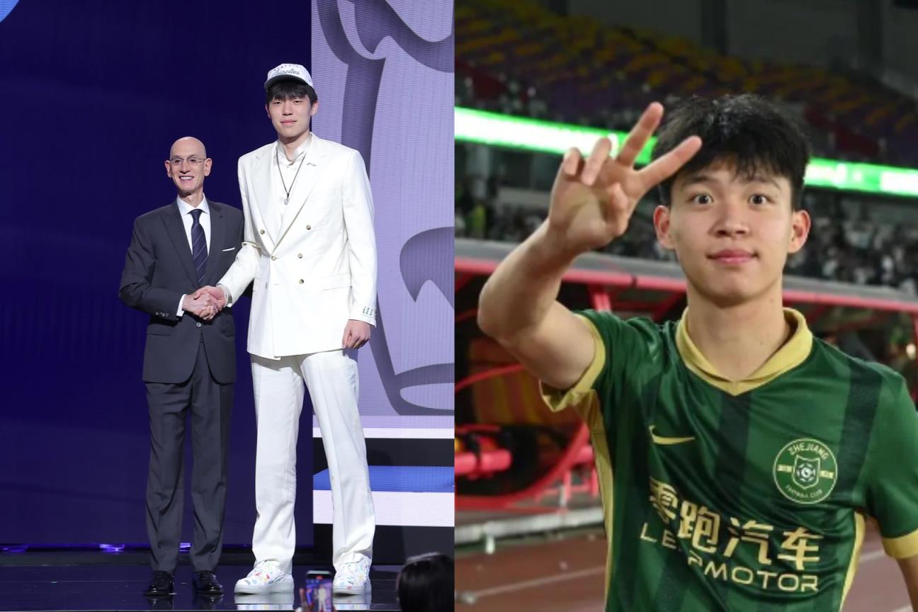 你更看好谁❓️杨瀚森vs王钰栋,中国足篮的两大未来