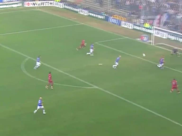 狼王的一脚球无敌!06托蒂对阵桑普多利亚个人集锦!