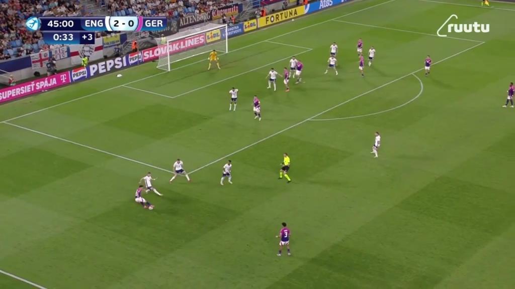 德国扳回一城！内布尔精准传中维普尔头球破门！