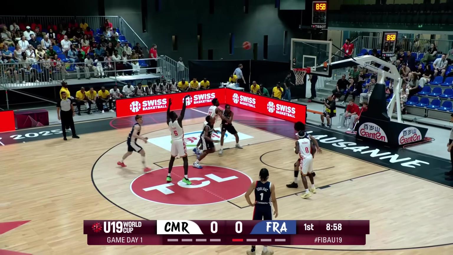 U19男篮世界杯小组赛 喀麦隆男篮U19-法国男篮U19集锦