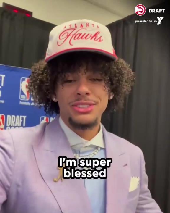 挺帅!老鹰23顺位选中的羚羊王子,开拓者试训曾与杨瀚森对位!