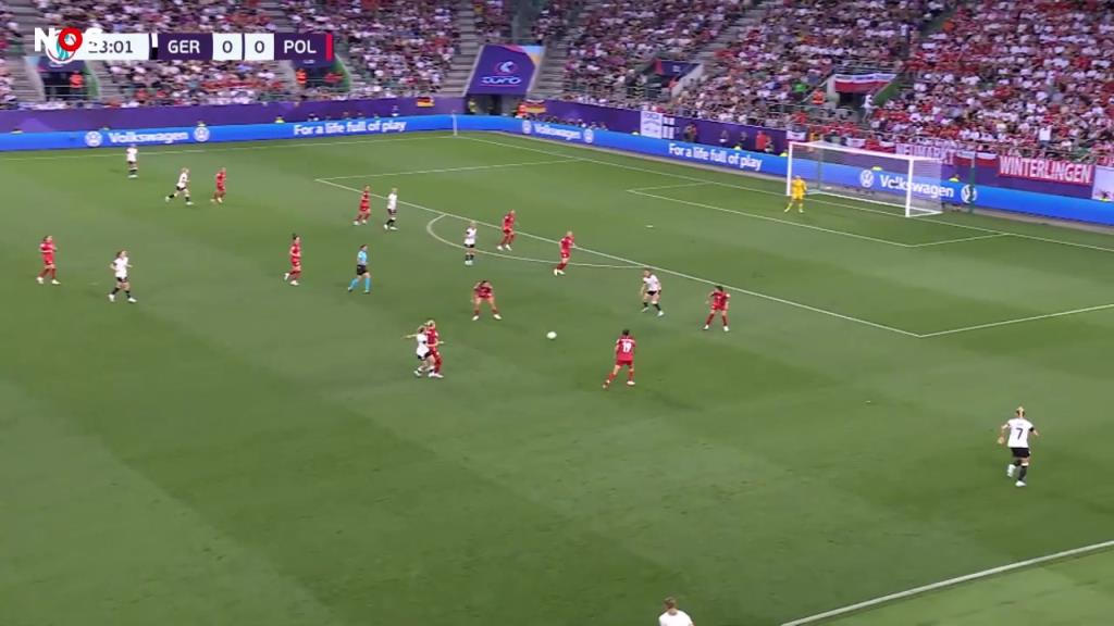 【集锦】女足欧洲杯-朱莉破门利-舒勒建功 德国女足2-0波兰女足