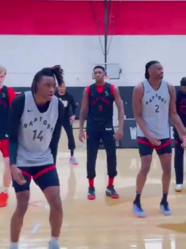 优哉游哉!猛龙队在训练中穿插了舞蹈班