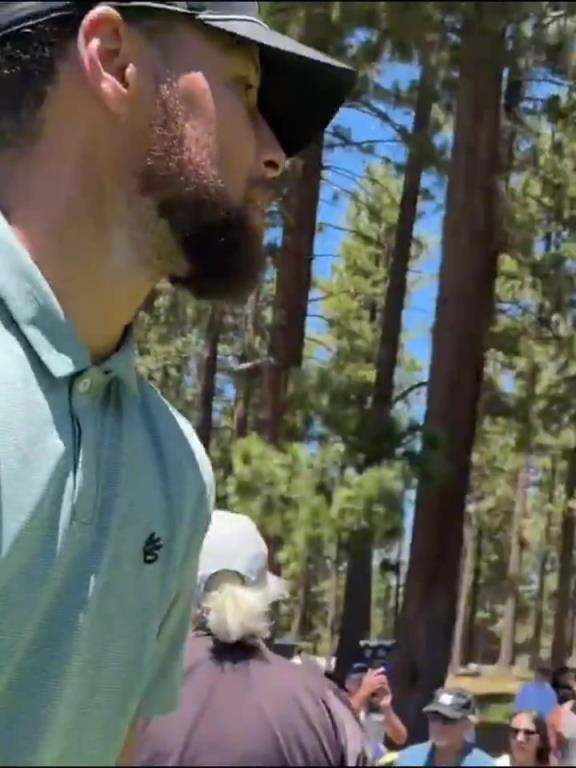 这是真的有点帅!勇士官推晒库里打高尔夫视频