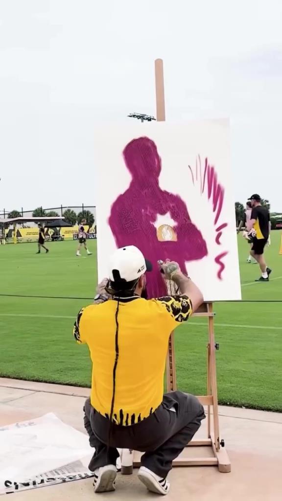 价值多少?本塞拜尼的艺术作品,感觉是一位墙绘艺术家!