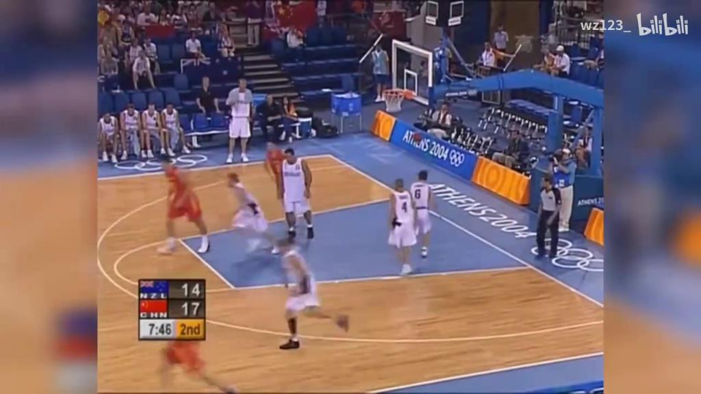 这就是超级巨星!04年奥运会姚明对阵新西兰狂砍39分集锦!