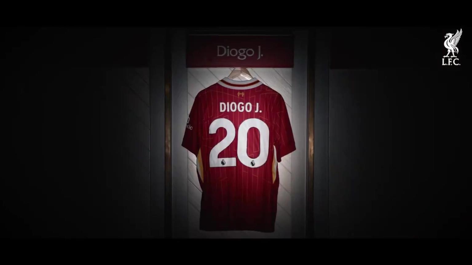 永远怀念!利物浦官宣永久退役若塔20号球衣!