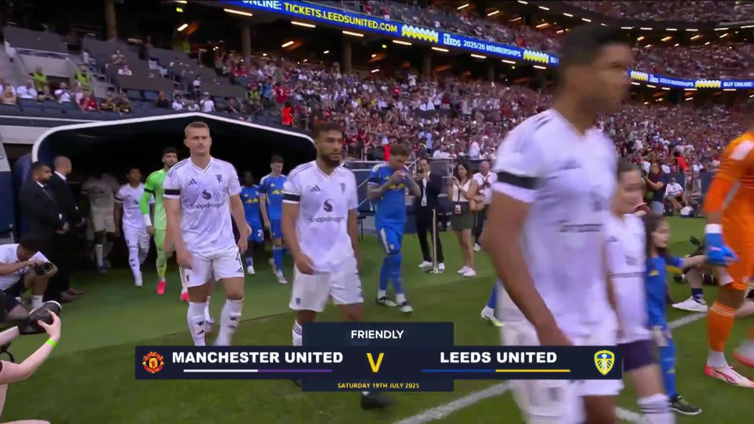 【集锦】友谊赛-库尼亚首秀卡塞米罗中楣 曼联0-0利兹联