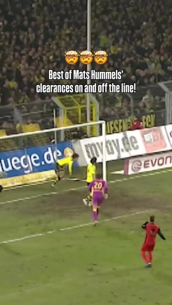 超级大心脏!来点胡梅尔斯门前解围短剪!相当于进球的解围!