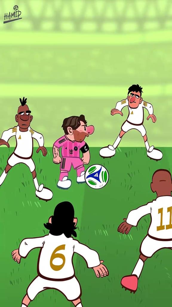 越来越有创意了!外网动画恶搞:梅西两大保镖齐聚迈阿密!