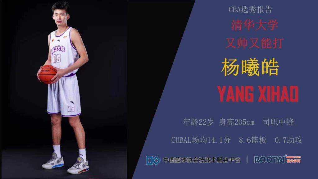 清华独角兽!状元杨曦皓集锦:护筐三分兼具!机动性出色高内线!