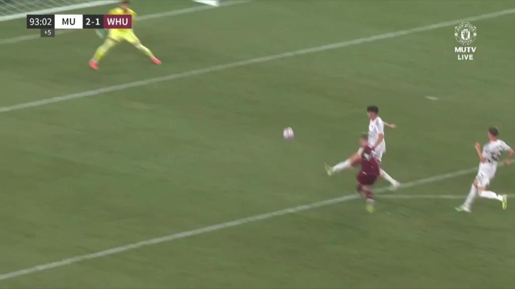 惊险!西汉姆联反击3打2!鲍文抽射巴因德尔神勇扑出底线!