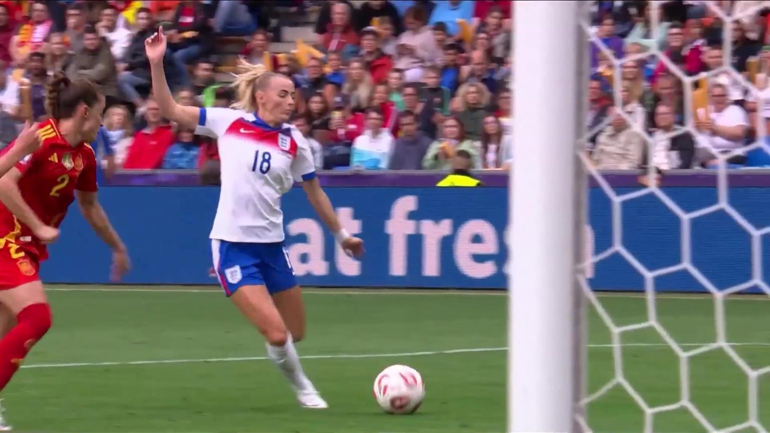 [集锦]女足欧洲杯-邦马蒂失点凯莉制胜 英格兰点球3-1西班牙夺冠