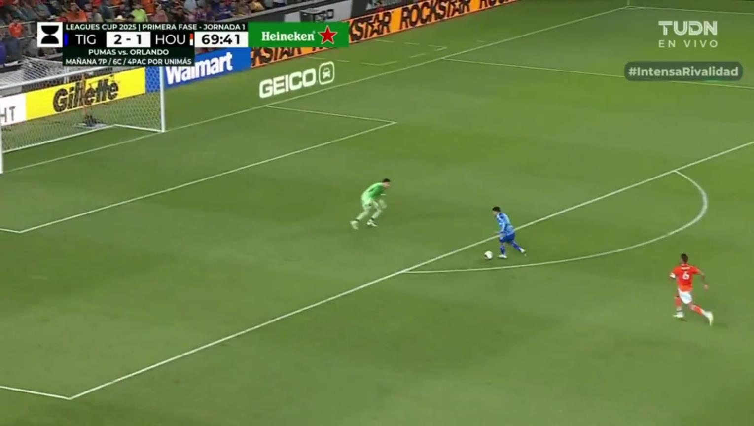 思路清晰!联盟杯老虎大学vs休斯敦迪那摩,科雷亚打入超秀进球