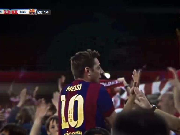 是什么样的过人能让球迷这么激动?原来是梅西!也只有梅西!