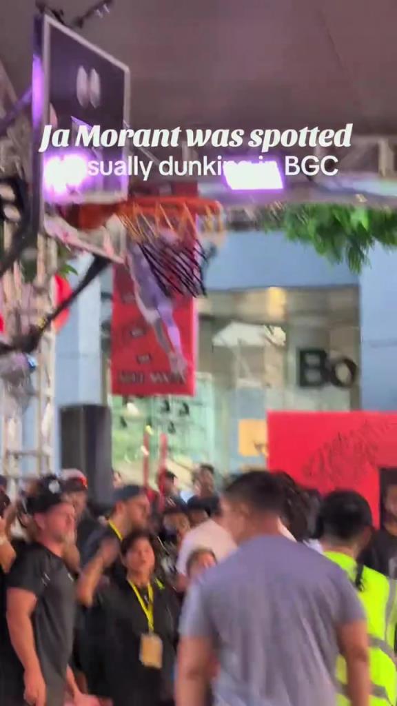 无他但好扣篮!莫兰特亚洲行 一进入球馆就忍不住想扣一个