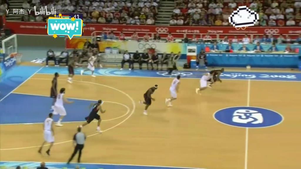 球场上凌波微步!韦德北京奥运G4对阵西班牙拿下16分集锦!