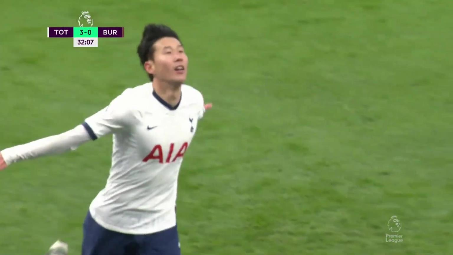 孙兴慜生涯最神进球!1V7狂奔80米一条龙破门!斩获普斯卡什!