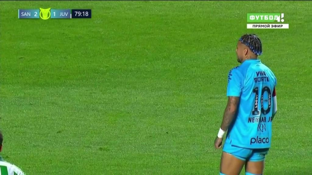 内马尔主罚点射破门梅开二度!桑托斯3-1领先尤文图德!