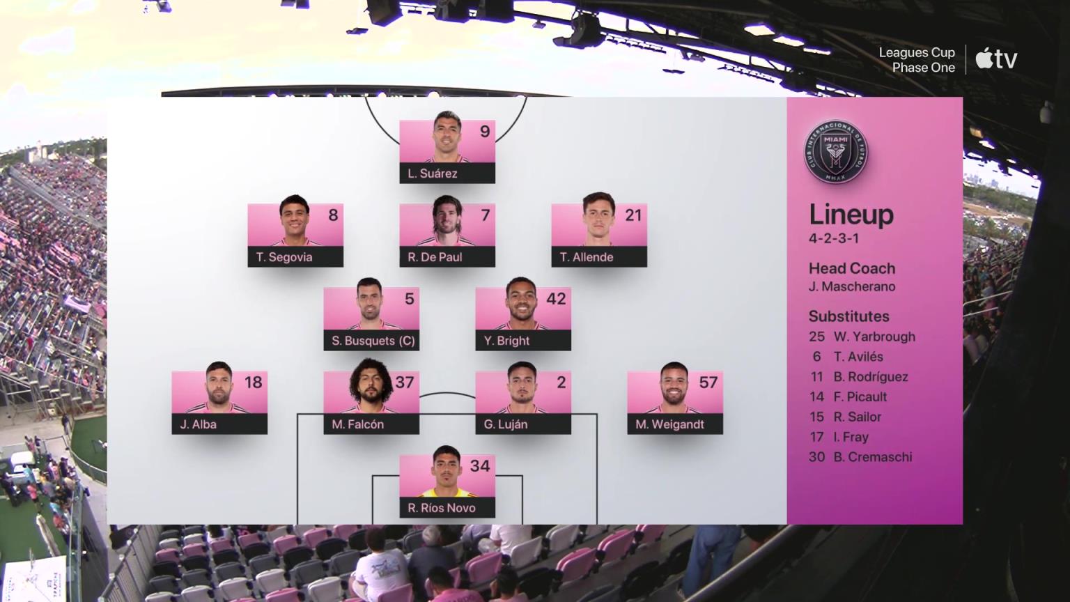 [集锦]联盟杯-迈阿密国际3-1锁定出线 苏亚雷斯2传1射