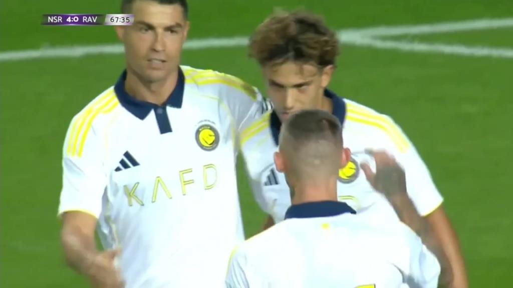 菲利克斯造点,C罗点射破门上演帽子戏法!胜利4-0领先里奥阿维!