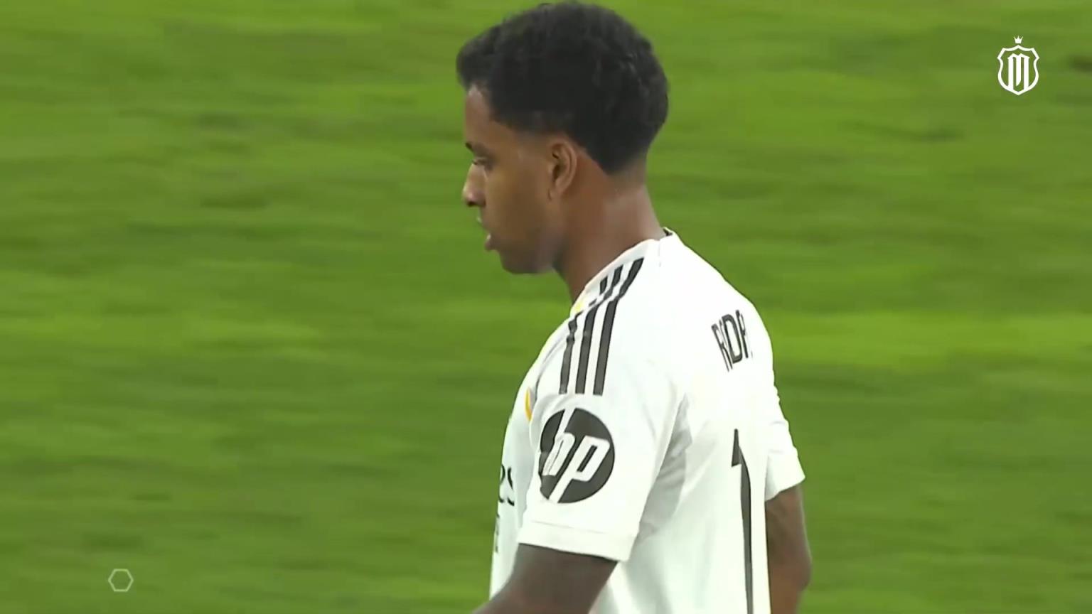 久违了李哥!姆巴佩踩完单车后分球,罗德里戈跟进接球打远角得手