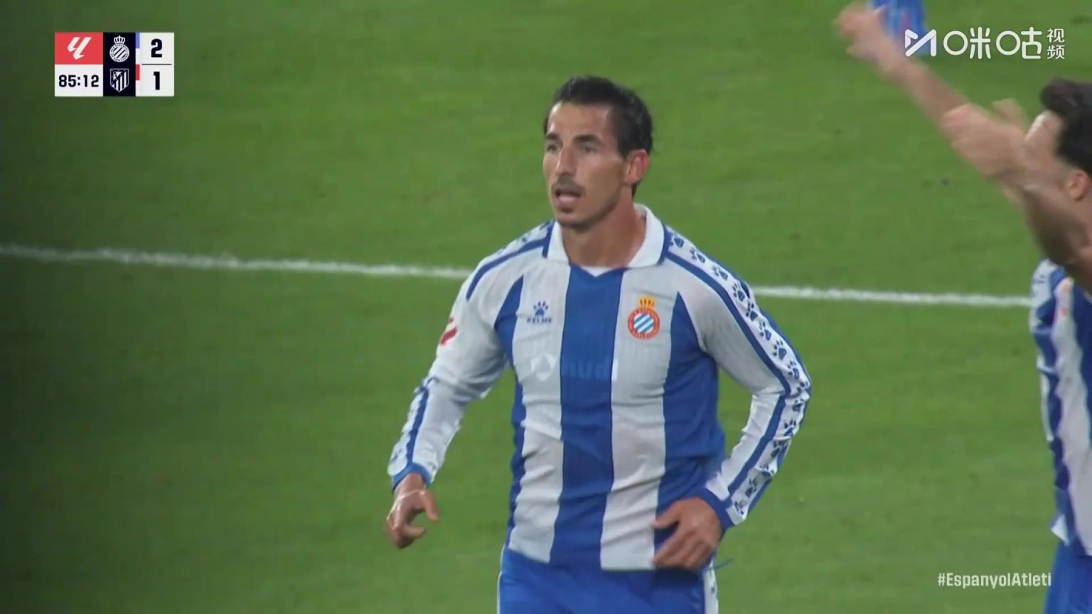 马竞1-2遭西班牙人绝杀!希拉利传中米利亚俯身头球破门!