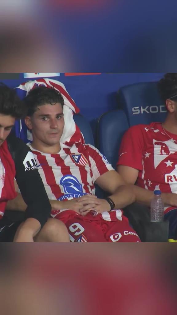 怎么争冠?马竞遭逆转被换下的阿尔瓦雷斯一脸无奈!