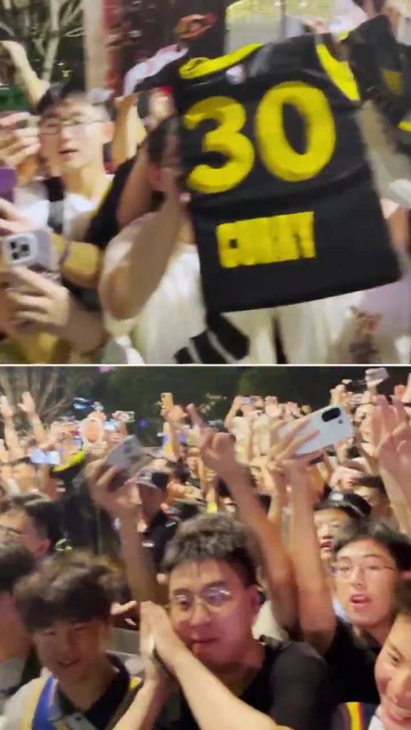 这么晚还有这么多人接机!库里晒抵达中国:这里球迷太热情了!