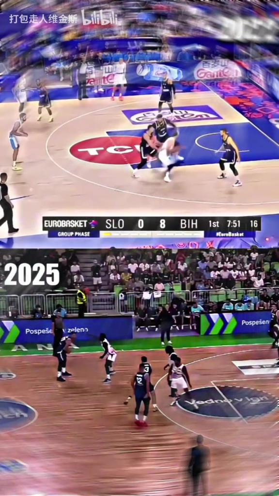 神奇卢卡!东契奇22年和25年背后长眼传球对比!哪一球更精彩?