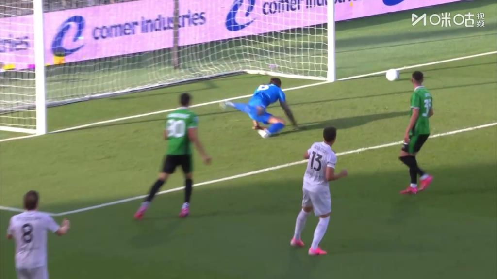 可惜!德布劳内精准直塞,拉赫马尼禁区内打门偏出!