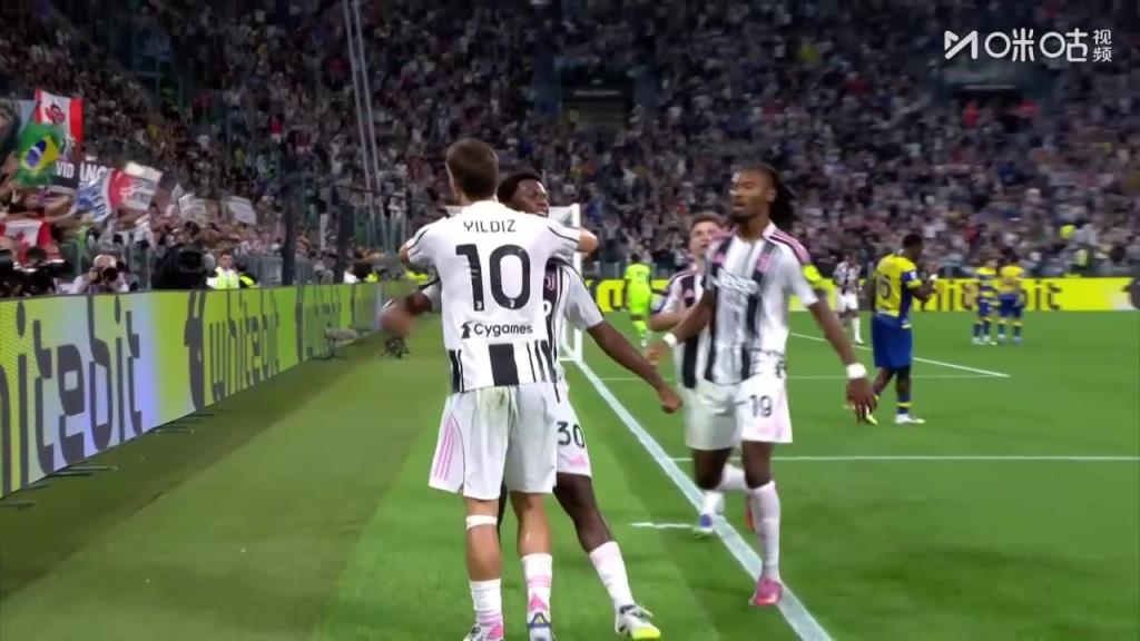 尤文打破僵局!伊尔迪兹强突横传门前,戴维抢点破门!