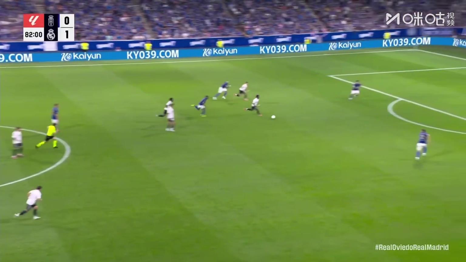 梅开二度!维尼修斯断球后分球,姆巴佩单刀破门!