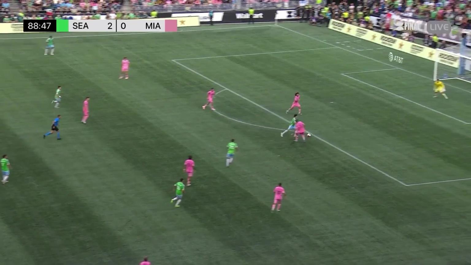 西雅图3-0迈阿密!梅西几乎无缘第47冠,迈阿密这后防辣眼睛