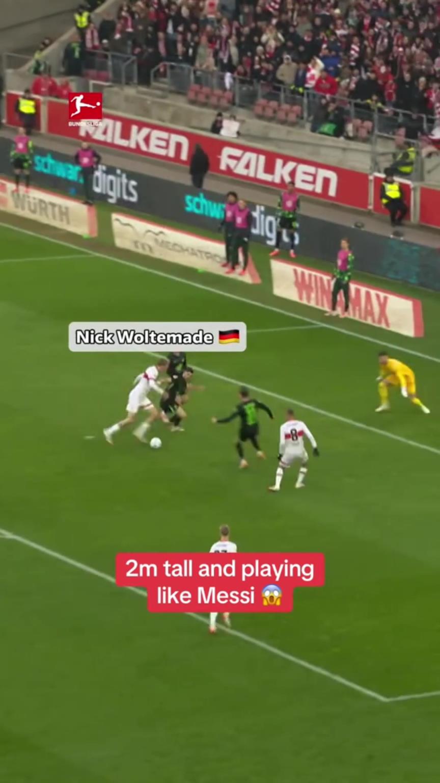 替代伊萨克的男人!23岁德国射手沃尔特马德一条龙破门!