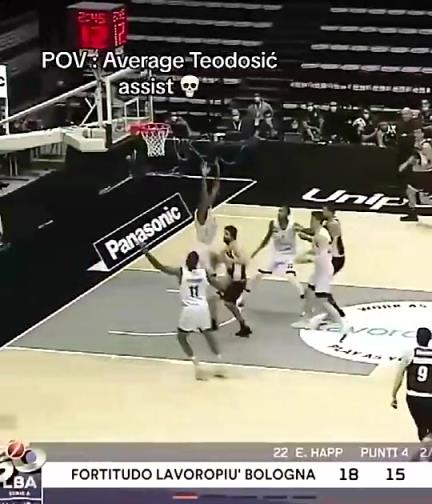 单论传球的骚气程度，特奥多西奇真的一点也不输东契奇！